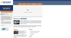 Desktop Screenshot of int-elect.com.au
