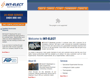 Tablet Screenshot of int-elect.com.au